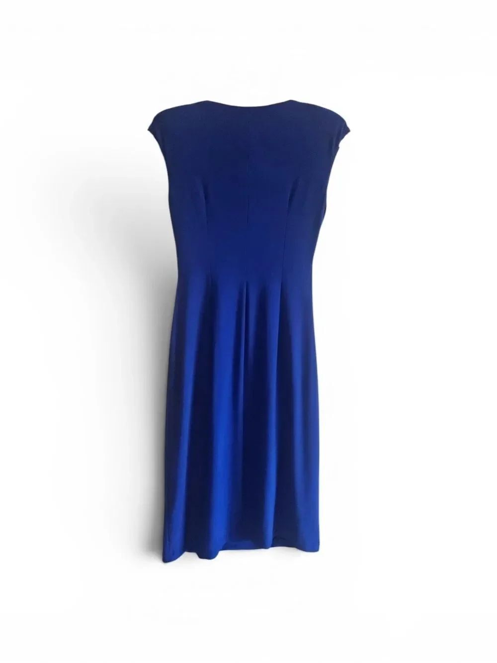 American Living Royal Blue Draped Sheath Dress Size 4 - Picture 4 of 6